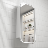 Aulic Vienna LED Matte White Shaving Cabinet 450 x 900mm LSCVIE-450-MW Frameless Mirrors & Cabinets