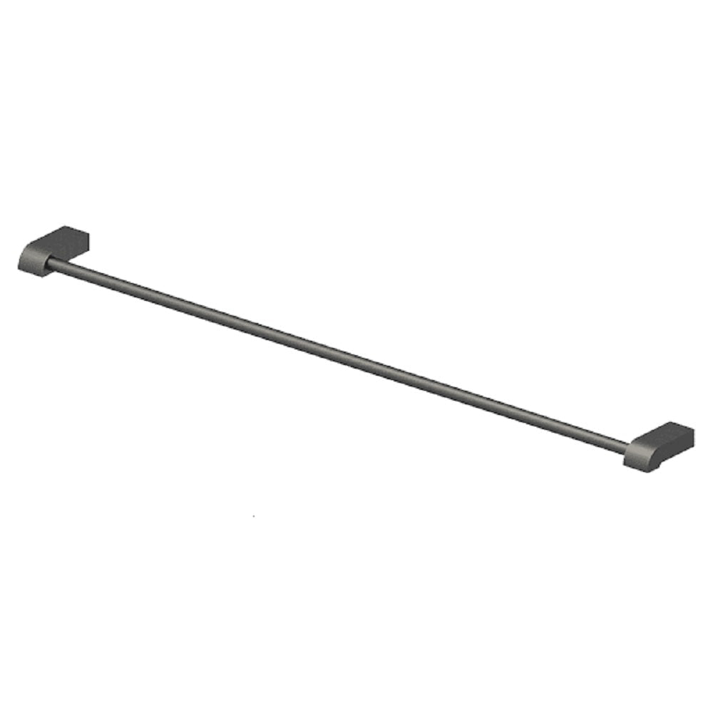 Abey Park Avenue Single Towel Rail, 760mm, Gunmetal, LSTR-GM