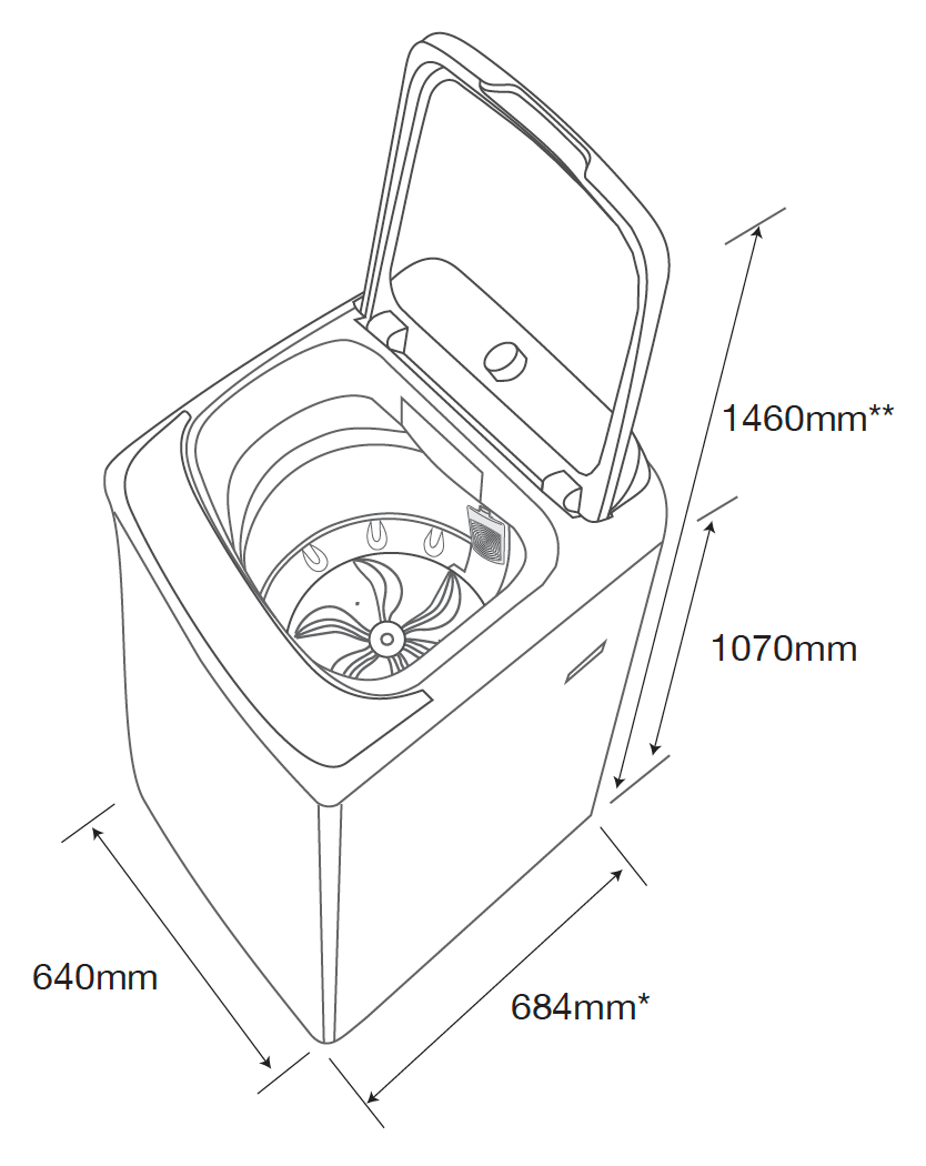 Kleenmaid LWT1220 12kg Heavy Duty Top Load Washing Machine