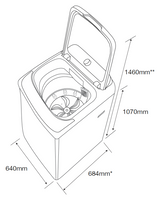 Kleenmaid LWT1220 12kg Heavy Duty Top Load Washing Machine