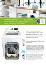 Kleenmaid LWT1220 12kg Heavy Duty Top Load Washing Machine
