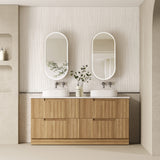 Aulic 1800mm Lovina Floorstanding Vanity with Solid Surface Top Palis Top CA56-1800D-ST66FT Vanity Units