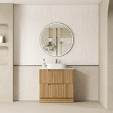 Aulic 900mm Lovina Floorstanding Vanity with Solid Surface Top Cato Top CA56-900-CT28 Vanity Units