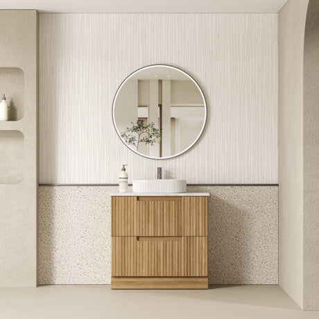 Aulic 900mm Lovina Floorstanding Vanity with Solid Surface Top Pure Top CA56-900-CT28 Vanity Units