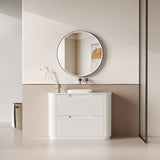 Aulic 1200mm Curva Floorstanding Vanity with Solid Surface Top Alpine Top CA57-1200-ST86FT Vanity Units
