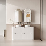 Aulic 1500mm Curva Floorstanding Vanity with Solid Surface Top Pure Top CA57-1500-ST56FT Vanity Units