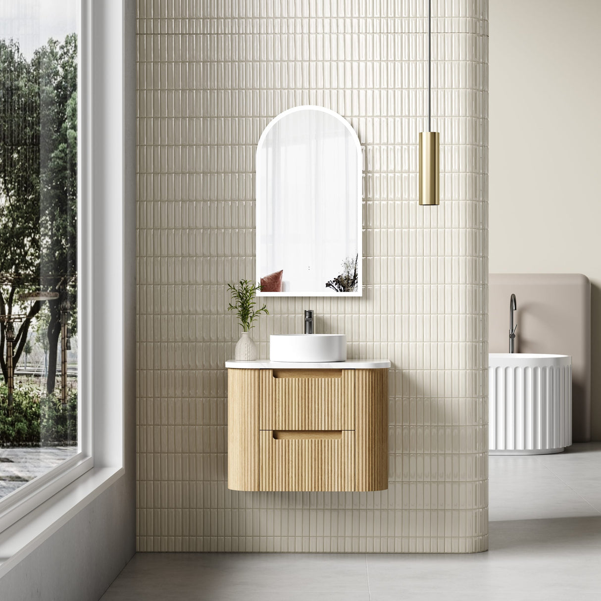 Aulic 750mm Varcelli Tier Wall Hung Vanity CAWH54-750-ST Vanity Units