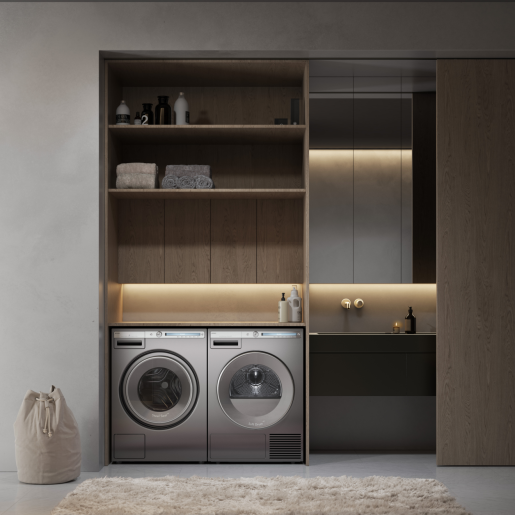 ASKO T408HDTAU 8kg Logic Heat Pump Dryer, Titanium - ASKO Factory Seconds