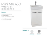 Fienza Minime-Set Mini Me 450Mm White Vanity Unit - Special Order Units