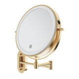Fienza MM20-UB Swivel LED Magnifying Rechargable Mirror, Urban Brass