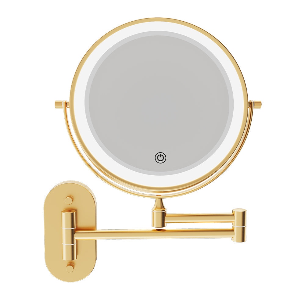 Fienza MM20-UB Swivel LED Magnifying Rechargable Mirror, Urban Brass