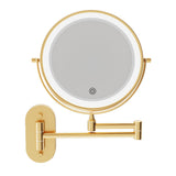 Fienza MM20-UB Swivel LED Magnifying Rechargable Mirror, Urban Brass
