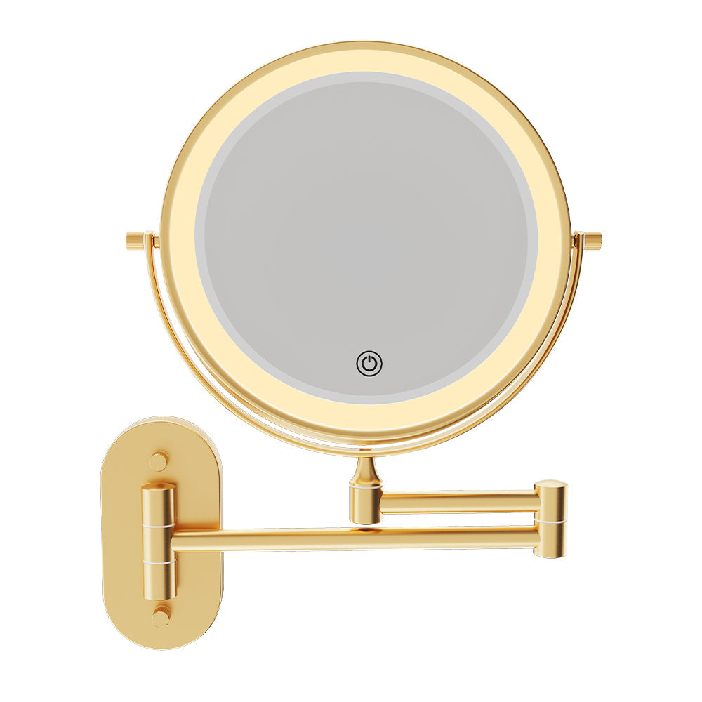 Fienza MM20-UB Swivel LED Magnifying Rechargable Mirror, Urban Brass