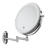 Fienza MM20 Swivel LED Magnifying Rechargable Mirror, Chrome
