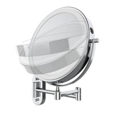 Fienza MM20 Swivel LED Magnifying Rechargable Mirror, Chrome