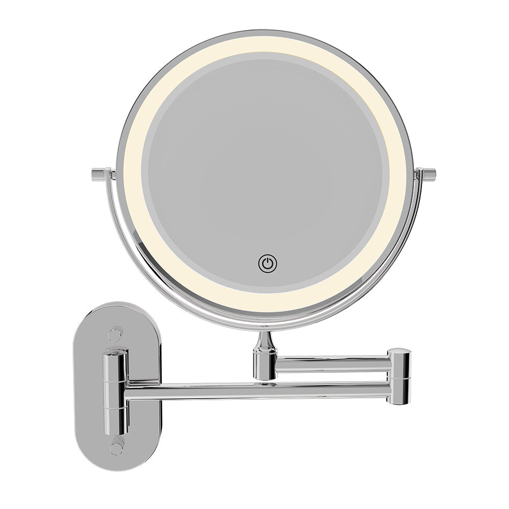 Fienza MM20 Swivel LED Magnifying Rechargable Mirror, Chrome