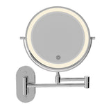 Fienza MM20 Swivel LED Magnifying Rechargable Mirror, Chrome