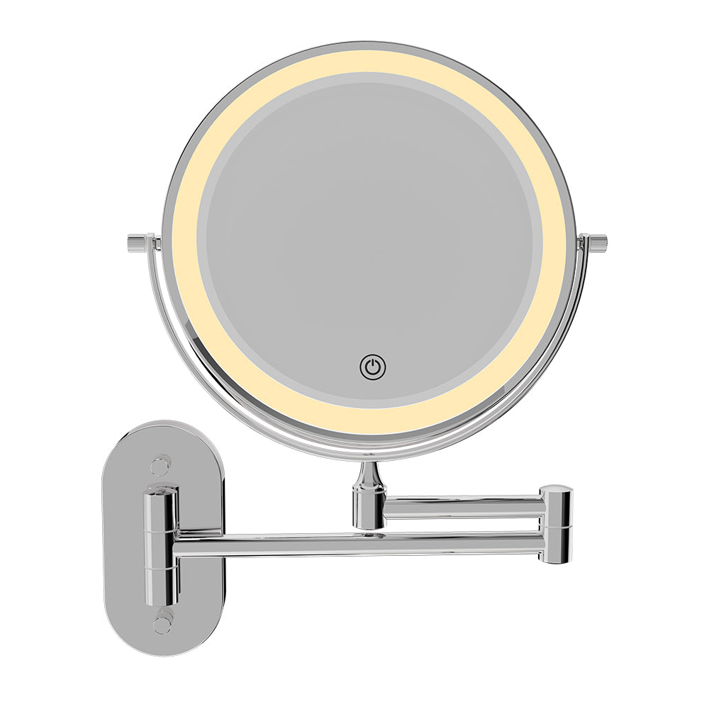 Fienza MM20 Swivel LED Magnifying Rechargable Mirror, Chrome