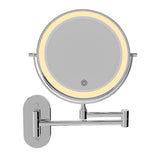 Fienza MM20 Swivel LED Magnifying Rechargable Mirror, Chrome