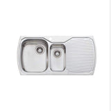 Oliveri Mo701 Monet 1 & 1/2 Bowl Right Hand Sink Top Mounted Kitchen Sinks