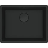 Franke Maris Granite Single Bowl 520mm Flushmount Matte Black, MRG210-52B MB