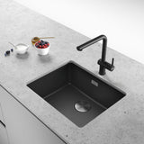 Franke Maris Granite Single Bowl 520mm Flushmount Onyx, MRG210-52B ON