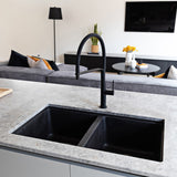 Franke Maris Granite Double Bowl 350-350mm Undermount Onyx, MRG120-35/35-B ON
