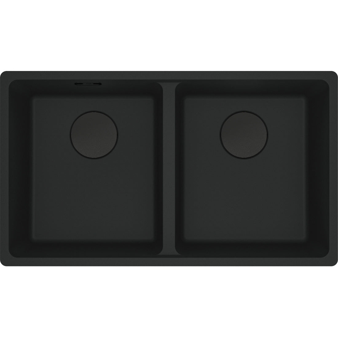 Franke Maris Granite Double Bowl 350-350mm Flushmount Matte Black, MRG 220/35-35B MB