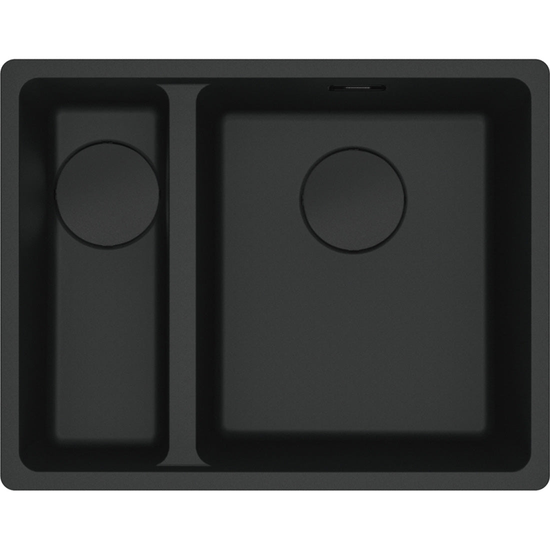 Franke Maris Granite One and a Half Bowl, 340-150mm, Topmount, Left Hand, Matte Black, MRG 660/34-15B SBL MB
