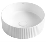 Otti OT4000MW Marlo Round 400x400x125 Fluted Above Counter Basin