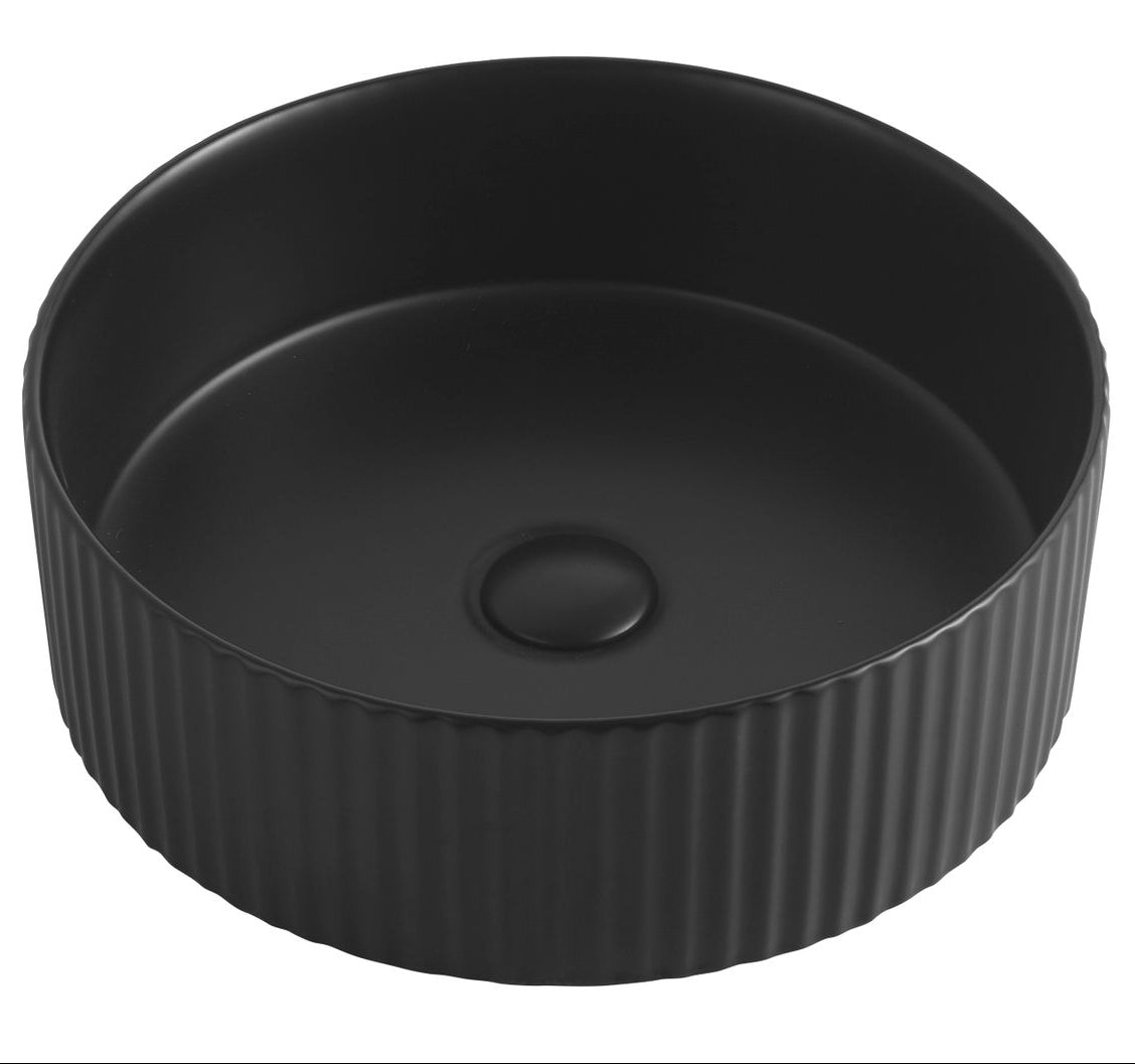 Otti OT4000MW Marlo Round 400x400x125 Fluted Above Counter Basin