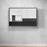 Otti MASV1200B Marlo 1200mm Matte Black Shaving Cabinet