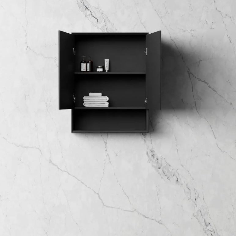 Otti MASV600B Marlo 600mm Matte Black Shaving Cabinet