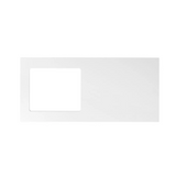 Otti LA-1300-BOHB-MW Hampshire Laundry Cabinet, 1300mm, Black / Matte White Top