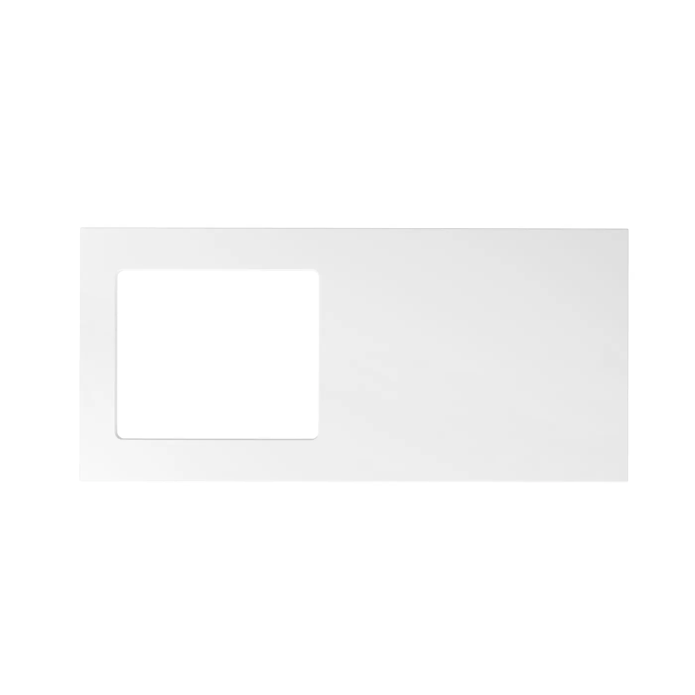 Otti LA-1300-BOHW-MW Hampshire Laundry Cabinet, 1300mm, White / Matte White Top