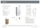 Fienza 45USK Minka 450 Vanity on Kickboard, No Overflow, Scandi Oak
