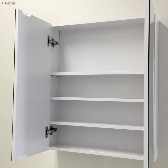 Fienza BSS105 Bevel Edge 750 Mirror Cabinet, 2 Side Shelves