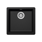Abey Schock N100SB Soho Single Bowl Granite Magma Black Sink