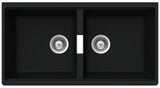 Abey N200Ub Schock Horizont Double Bowl Undermount Sink Granite Kitchen Sinks