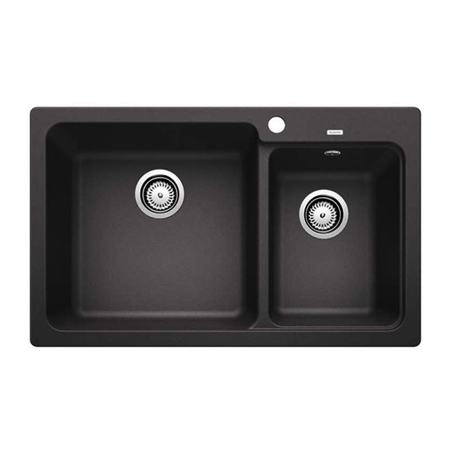Blanco Naya8Bk5 Super Black Granite Sink Kitchen Sinks