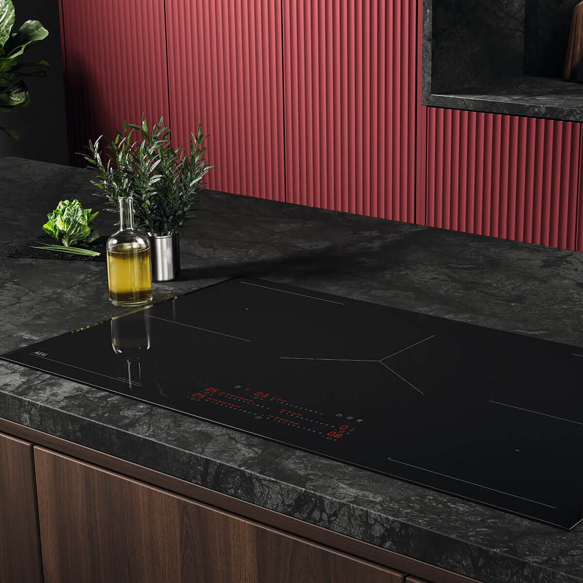 AEG NIK95N00FB 90cm 6000 Series 5 Zone Induction Cooktop With ProCook - AEG Factory Seconds