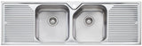 Oliveri Np6531Th Nu-Petite Double Bowl Drainer Sink Top Mounted Kitchen Sinks