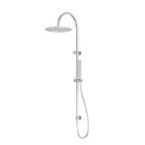 Nero Zen Twin Shower with Indoor Shower Hose Brushed Nickel NR162205C02BN