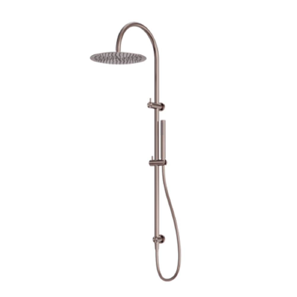Nero Zen Twin Shower with Indoor Shower Hose Brushed Bronze NR162205C02BZ