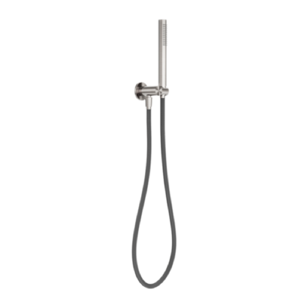 Nero Zen Shower On Bracket with Outdoor Shower Hose Brushed Nickel NR162205D01BN
