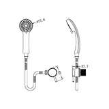 Nero NR201507ACH Caravan External Shower Chrome
