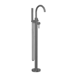 Nero NR210903aGM Freestanding Bath Mixer with Handshower - Gunmetal Grey