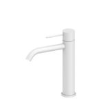 Nero Mecca Middle Tall Basin Mixer Matte White NR221901EMW