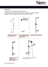 Nero Mecca Rail Shower With Air Shower Chrome NR221905aCH
