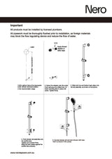Nero Mecca Rail Shower With Shower Brushed Bronze NR221905dBZ